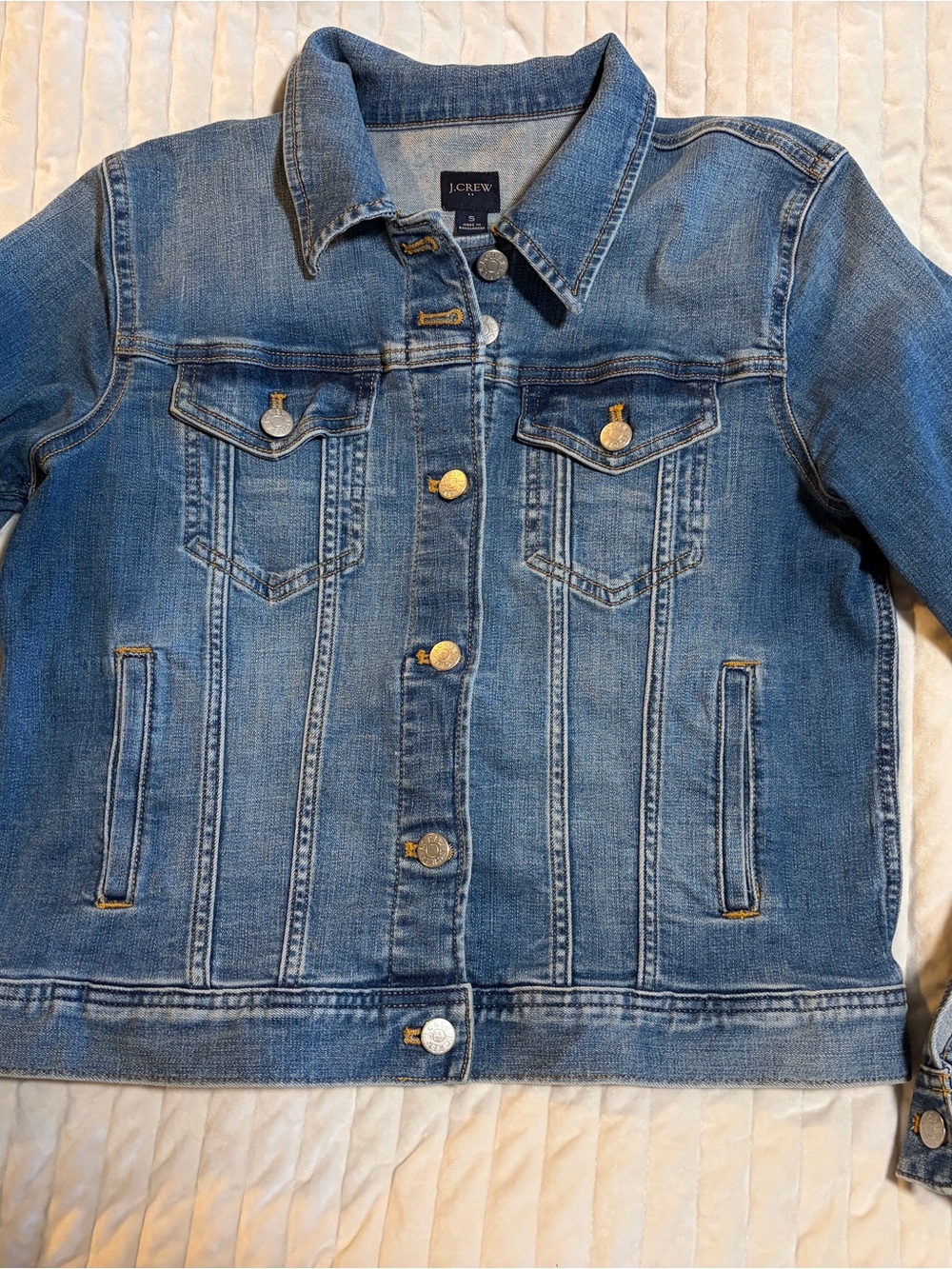 J. Crew Medium Blue Denim Trucker Jacket